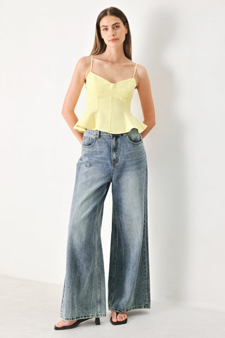 SWEET SUNSHINE WOVEN CAMI TOP - Glamourous Grace