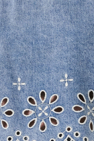 FLORAL LOVE DENIM TOP