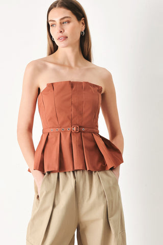 PURE FRAME WOVEN TUBE TOP - Glamourous Grace