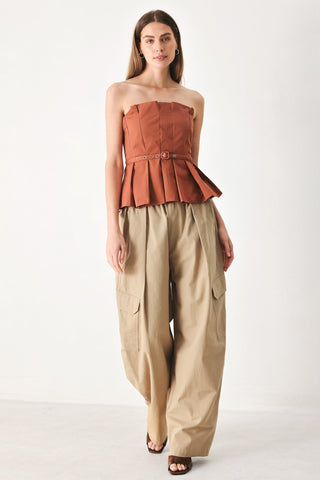 PURE FRAME WOVEN TUBE TOP - Glamourous Grace
