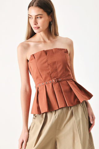 PURE FRAME WOVEN TUBE TOP - Glamourous Grace