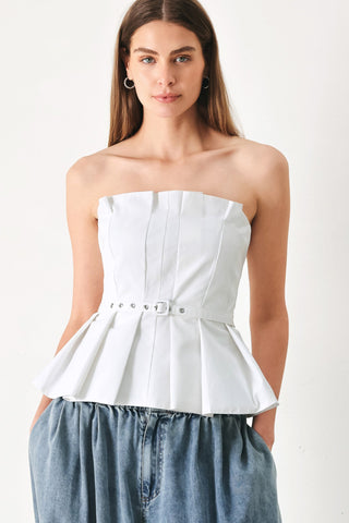 PURE FRAME WOVEN TUBE TOP - Glamourous Grace