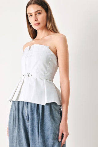 PURE FRAME WOVEN TUBE TOP - Glamourous Grace