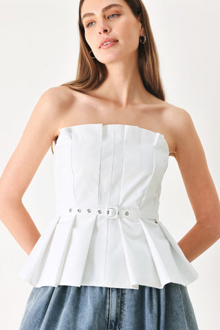 PURE FRAME WOVEN TUBE TOP - Glamourous Grace