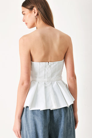 PURE FRAME WOVEN TUBE TOP - Glamourous Grace