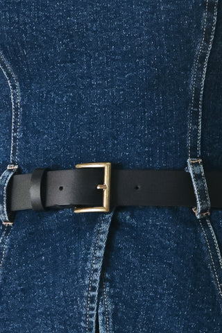 SKYLINE FLARE DENIM TUBE TOP - Glamourous Grace