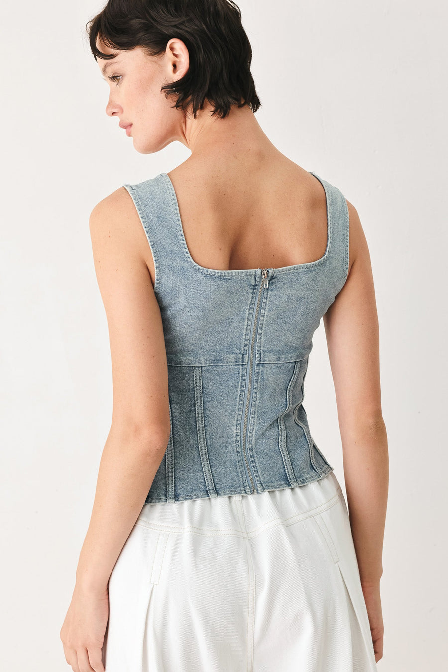 THE SEABREEZE DENIM TOP - Glamourous Grace