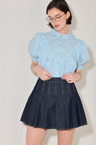 SWEET NOTE MOMENT WOVEN TOP - Glamourous Grace