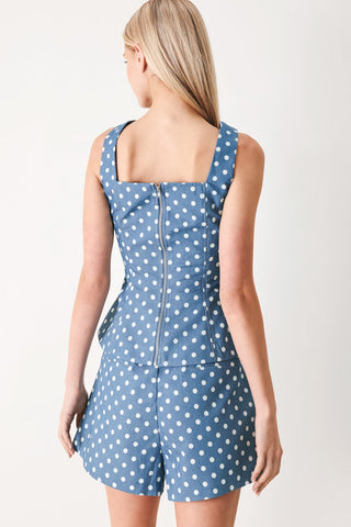 FLIRTY DOTS WOVEN TOP - Glamourous Grace