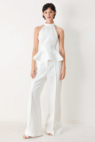 CELESTE HALTER WOVEN TOP - Glamourous Grace