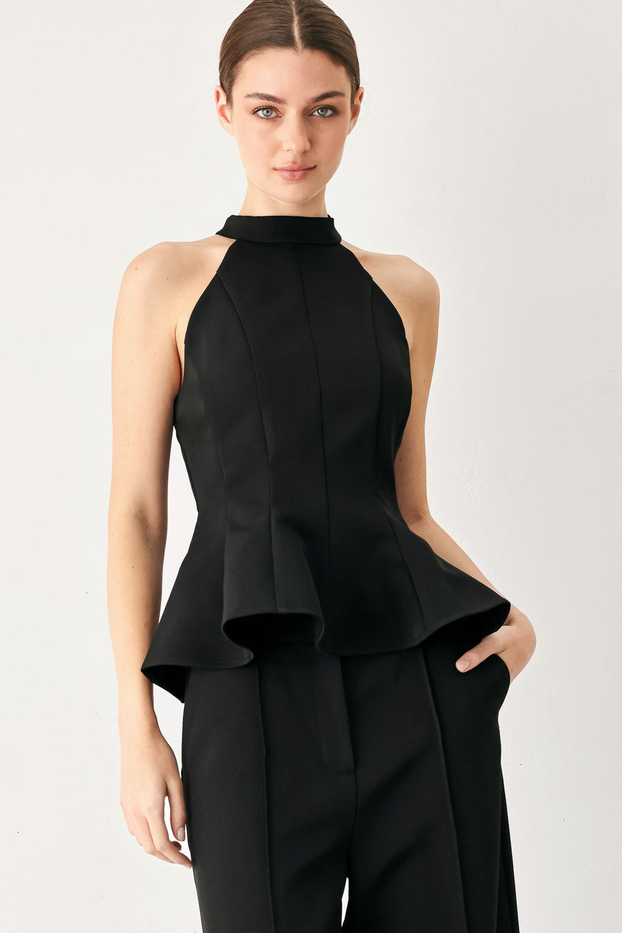 BLACK POWER WOVEN TOP - Glamourous Grace