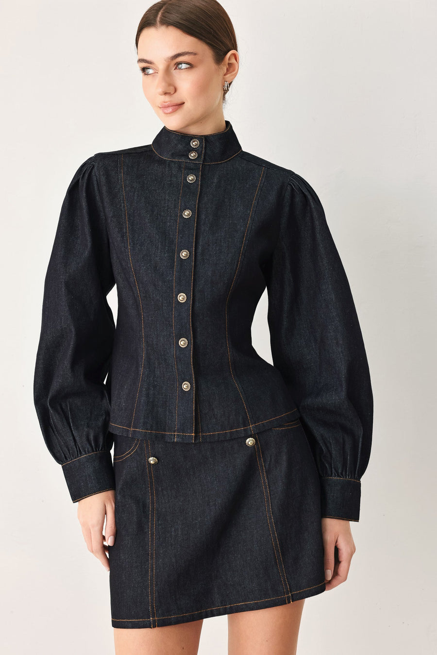 MODERN PREP DENIM TOP - Glamourous Grace
