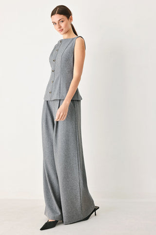 GRANITE FLOW WOVEN TOP