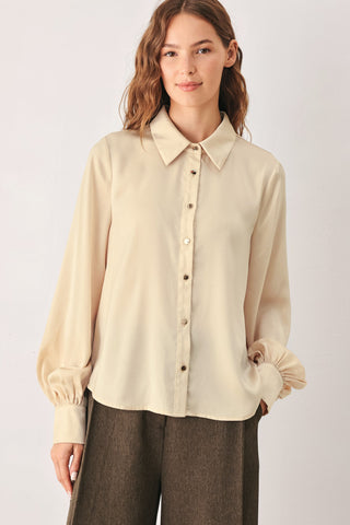 CANYON BROWN WOVEN TOP
