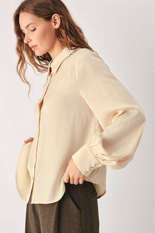 CANYON BROWN WOVEN TOP