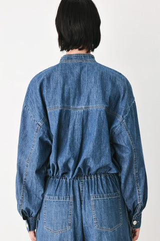 INDIGO COMFORT LINE DENIM TOP