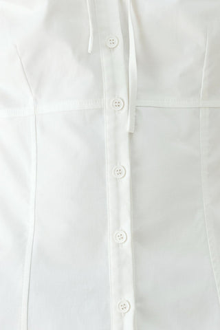 WHITE ROSE DAYDREAM WOVEN TOP