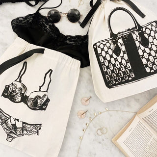 Lace Lingerie Travel Bag – Cream - Glamourous Grace