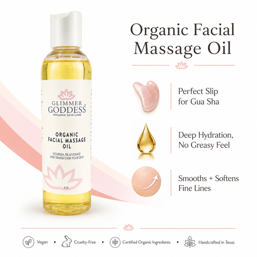 Organic Facial Massage Oil – Anti-Aging Treatment - Glamourous Grace