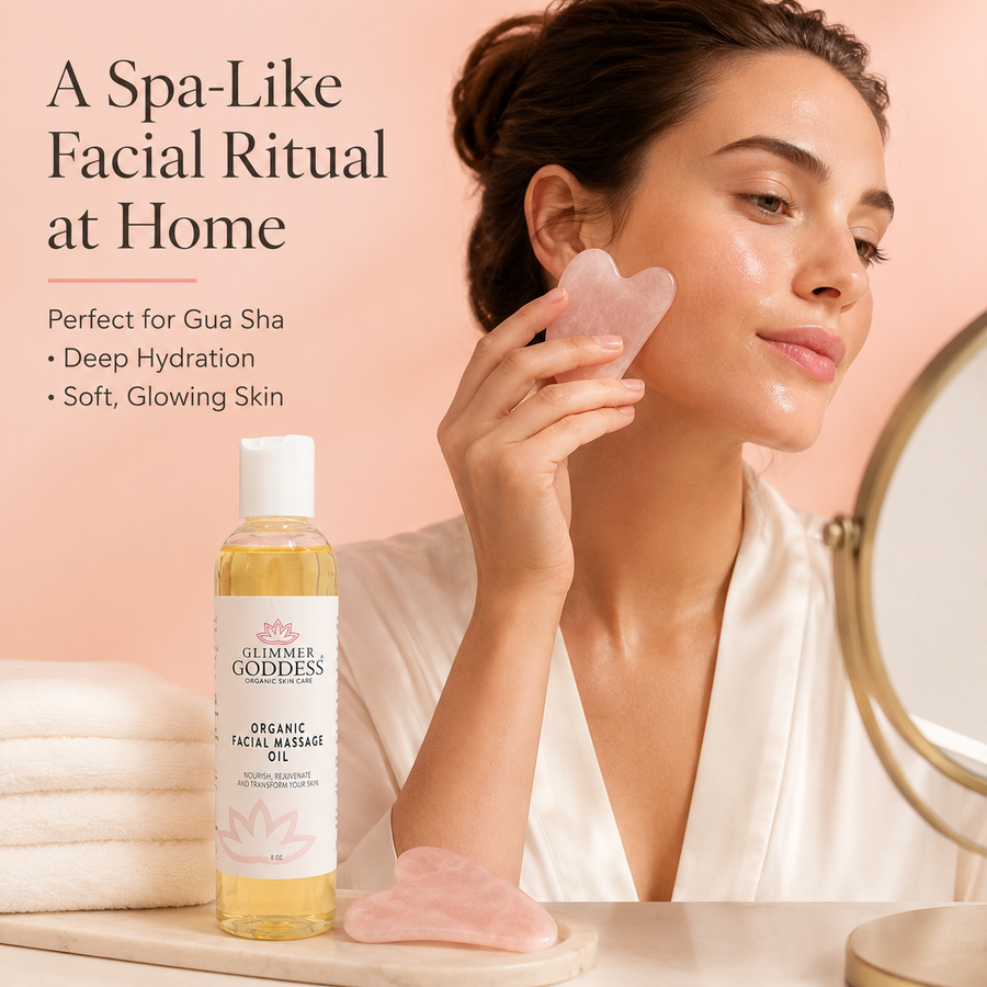 Organic Facial Massage Oil – Anti-Aging Treatment - Glamourous Grace