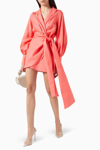 FILOSOFIA DRESS IN CORAL - Glamourous Grace