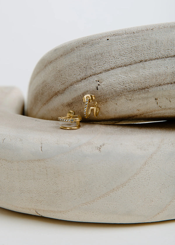 Fletcher Gold Earrings - Glamourous Grace