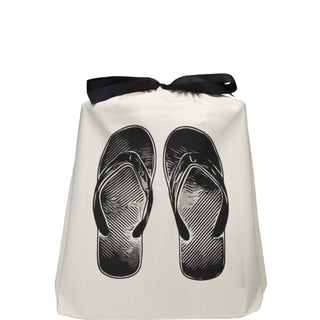 Flip-Flops-Shoe Bag – Cream - Glamourous Grace