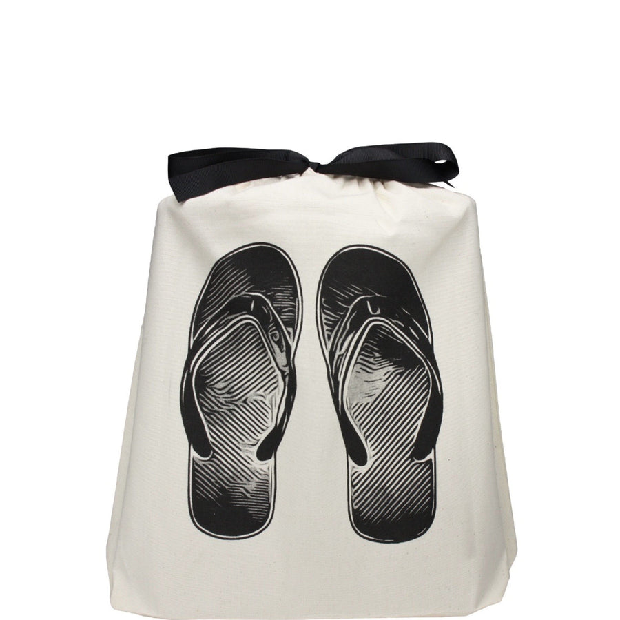 Flip-Flops-Shoe Bag – Cream - Glamourous Grace