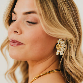 Florence Flower Earrings - WATERPROOF