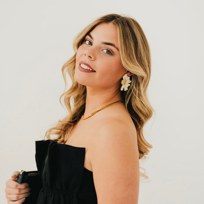 Florence Flower Earrings - WATERPROOF - Glamourous Grace