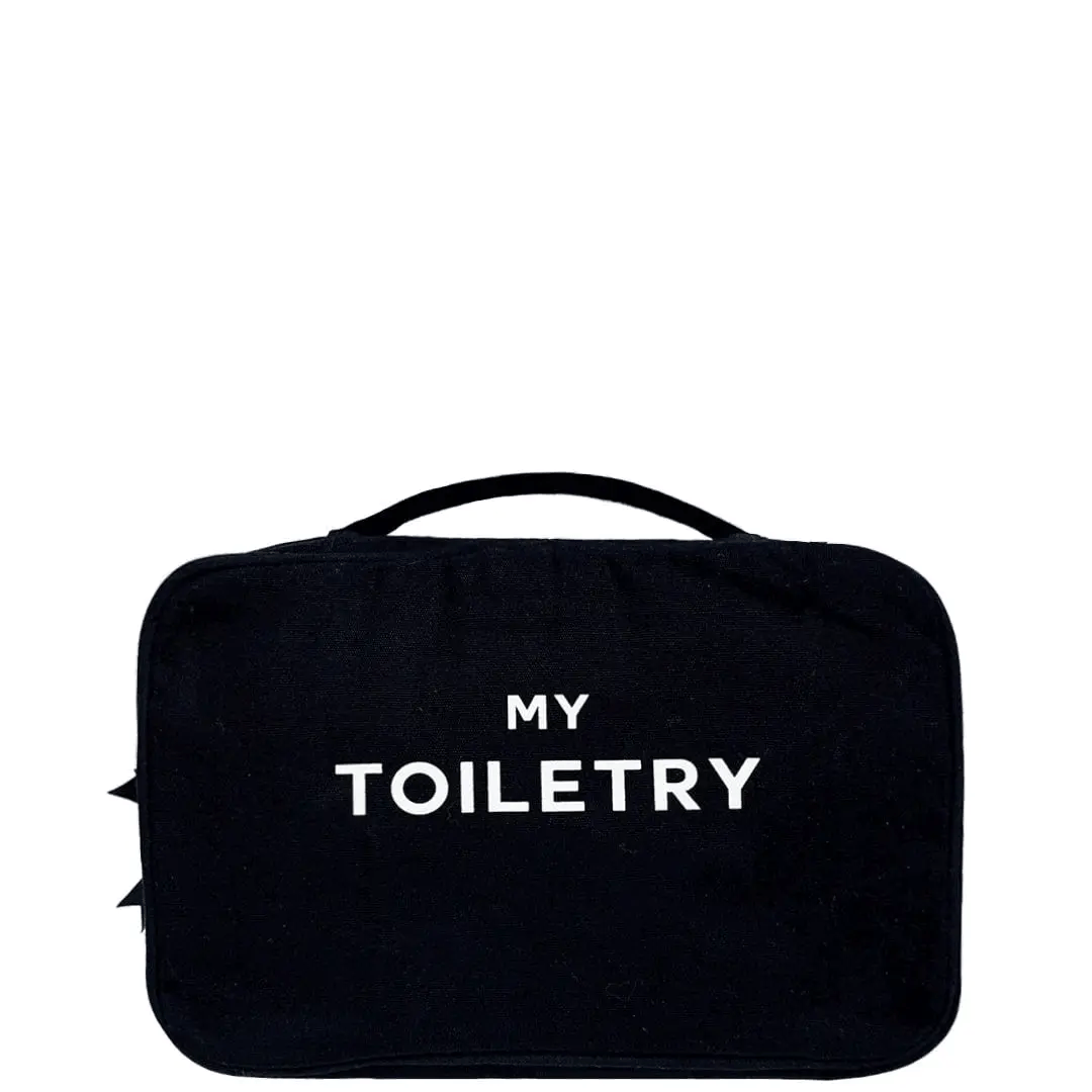 Folding/Hanging Toiletry Case – Black - Glamourous Grace