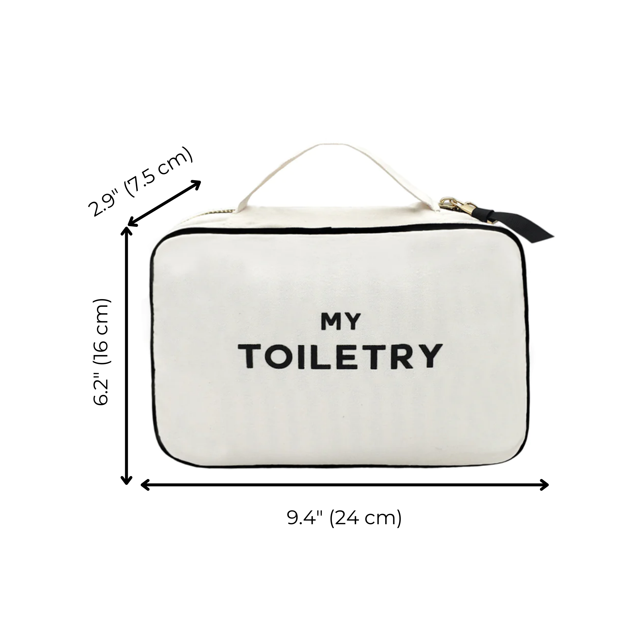 Folding/Hanging Toiletry Case – Cream - Glamourous Grace
