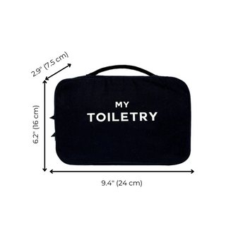 Folding/Hanging Toiletry Case – Black - Glamourous Grace