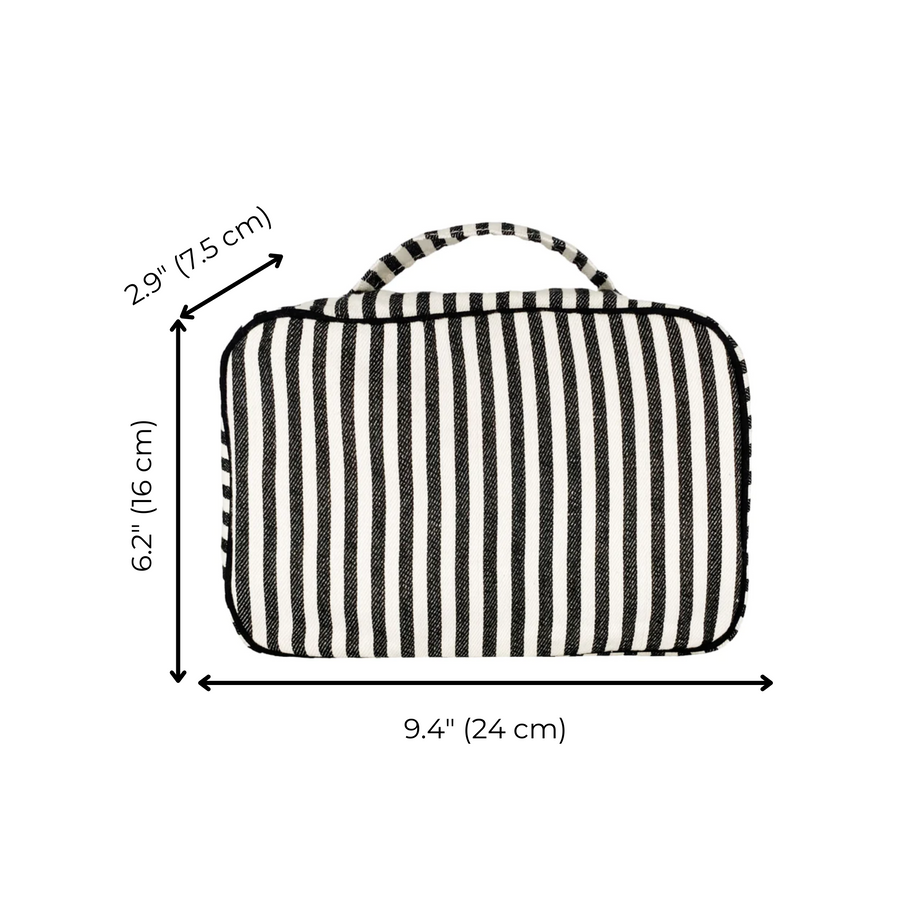 Folding/Hanging Toiletry Case – Striped - Glamourous Grace