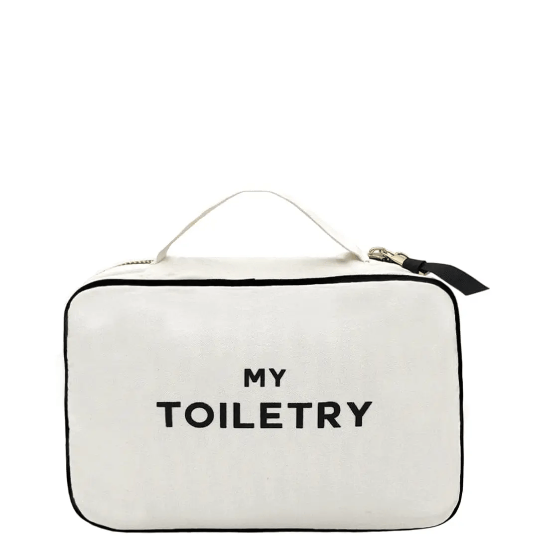Folding/Hanging Toiletry Case – Cream - Glamourous Grace