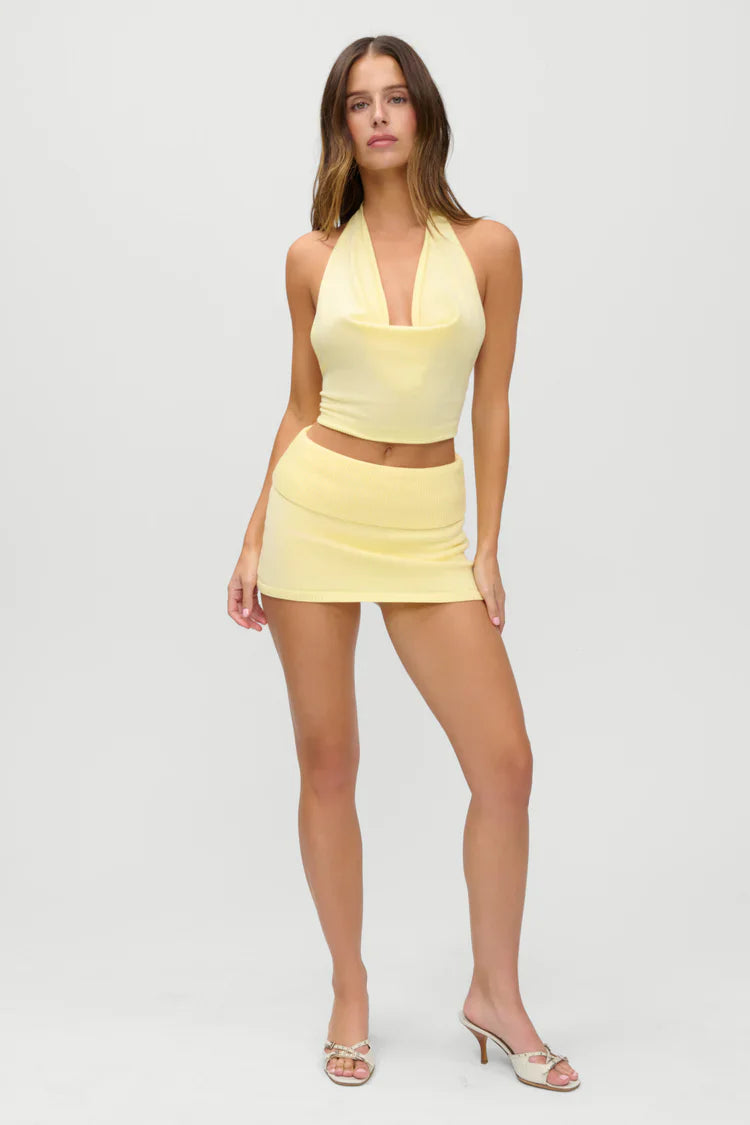 x JENNIE Briar Knit Halter Top - Glamourous Grace