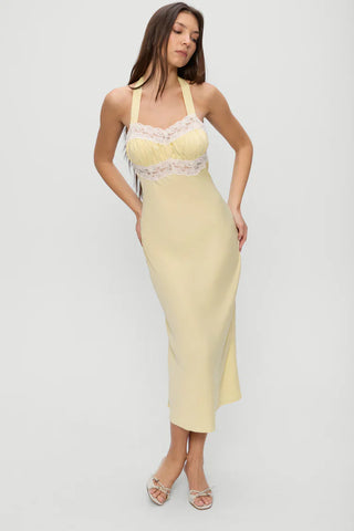 Darcy Whipped Butter Satin Midi Dress - Glamourous Grace