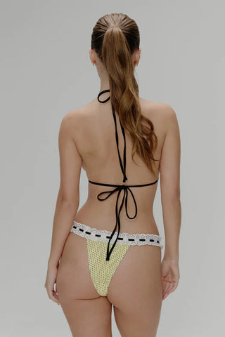 Lacey Micro Bikini Bottom | Lemon Dot