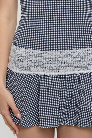 Mirage Gingham Mini Dress - Glamourous Grace