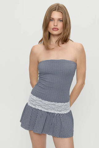 Mirage Gingham Mini Dress - Glamourous Grace