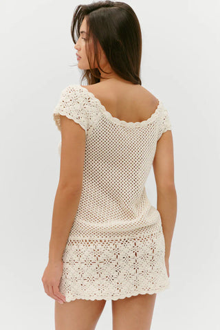 Moss Crochet Mini Dress