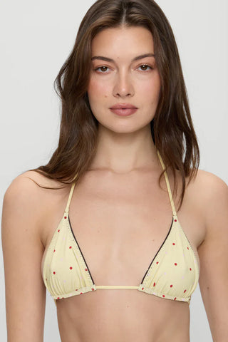 Nick Reversible Shine Bikini Top Honey Bug