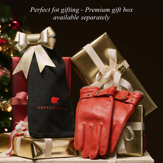 Alessa (hunter) - Classic Italian lambskin leather driving gloves - Glamourous Grace
