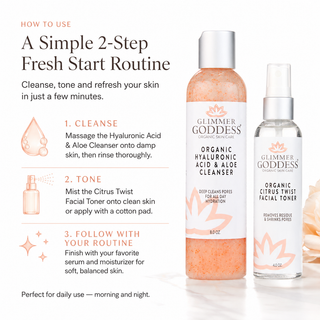 Fresh Start Duo – Hydrating Cleanser & Toner - Glamourous Grace