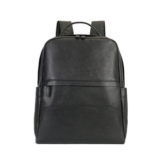 Full Grain Leather Backpack Black Men's Leather Backpack Handmade Travel Backpack