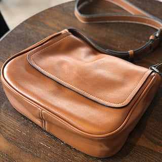 Full Grain Leather Shoulder Bag Women Crossbody Bag Leather Purse Gift for Her T21020
