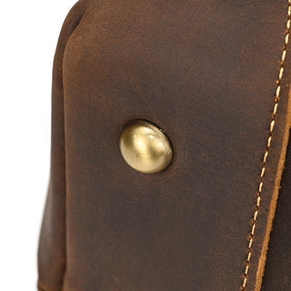 Full Grain Leather Tote Bag Handcrafted Office Bag Leather Shoulder Bag Women Tote With Zipper Outside Pocket