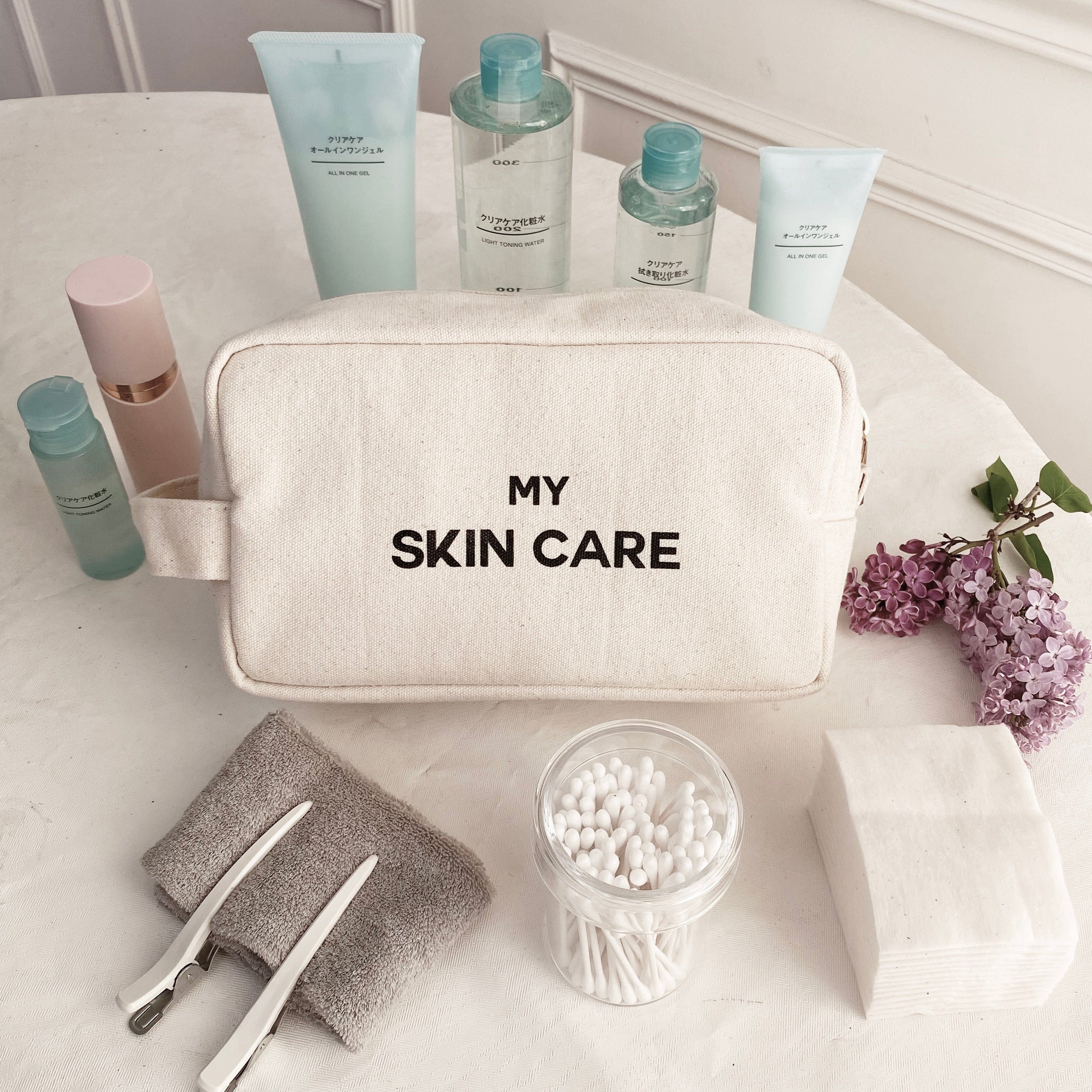 My Skin Care - Organizing Pouch – Cream - Glamourous Grace