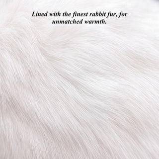 CR3103 (brown) - Men’s handsewn Italian rabbit fur gloves - Glamourous Grace