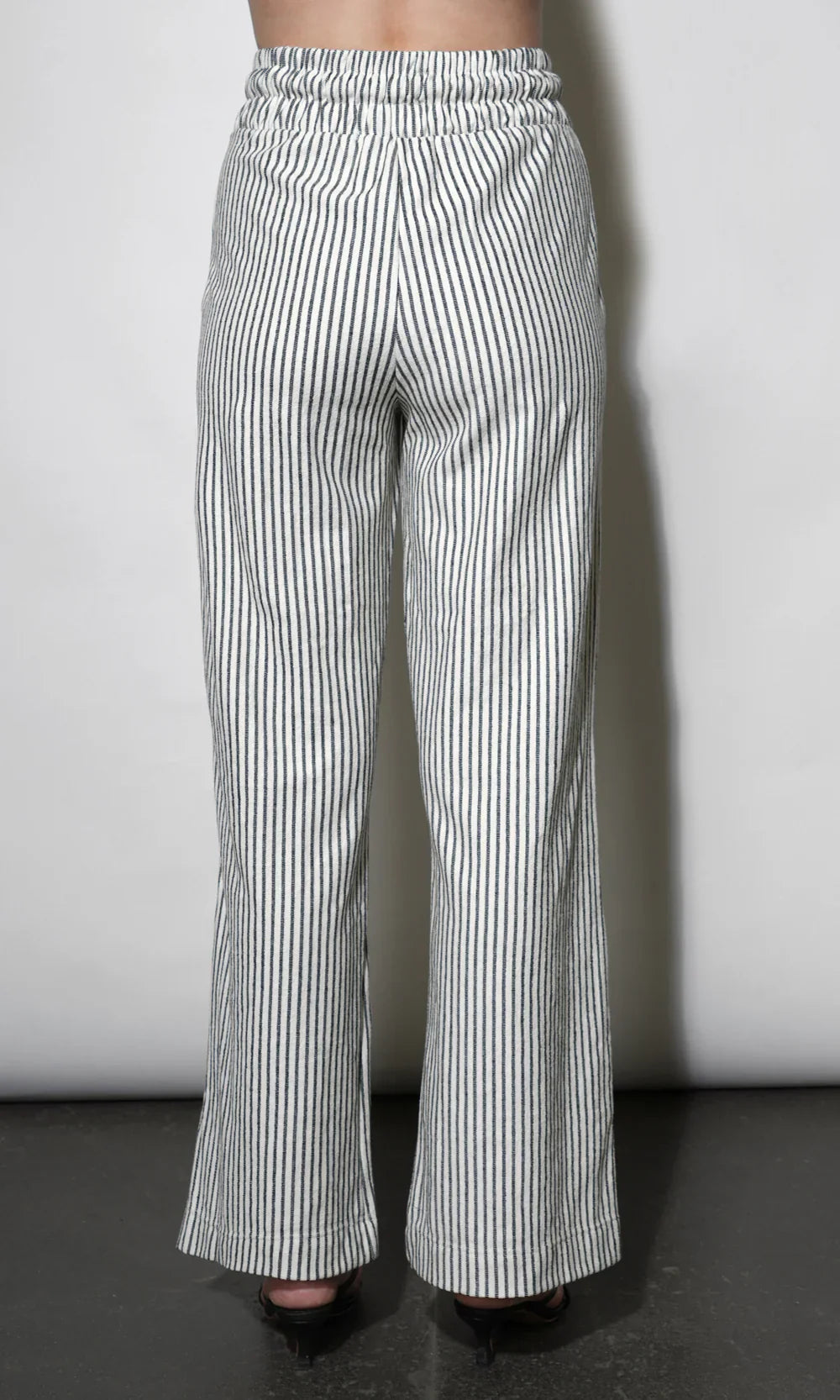 Isla Wide Leg Black & Ivory Knit Pants - Glamourous Grace